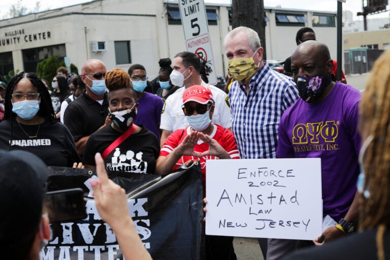 Gov. Phil Murphy at BLM protest