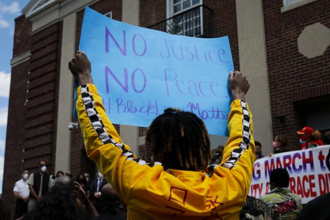 Gov. Phil Murphy at BLM protest