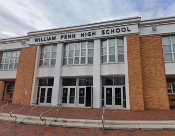 Exterior of a high school building