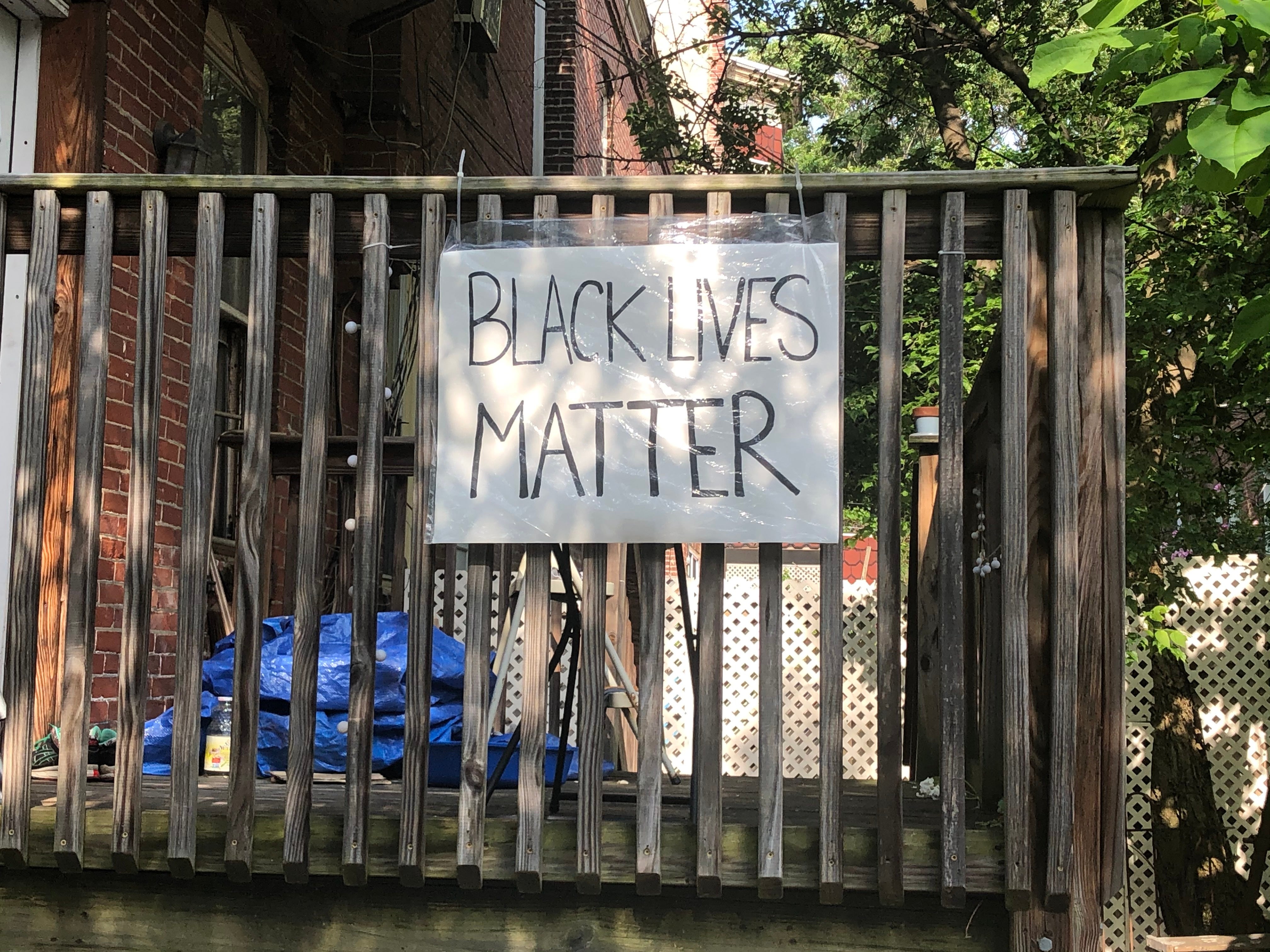 "Black Lives Matter" sign