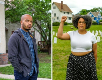 Jeremiah Ellison, Kandace Montgomery and Arianna Nason are among those leading the push to dismantle the Minneapolis police department. (Laylah Amatullah Barrayn for NPR)