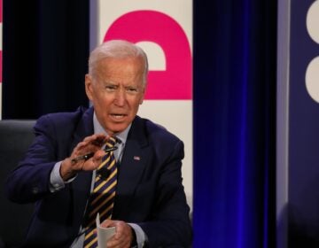 Former Vice President Joe Biden addresses a Planned Parenthood Action Fund candidate forum in June 2019 in Columbia, S.C. The group declined to back a candidate during the Democratic primaries but announced its support for Biden on Monday.