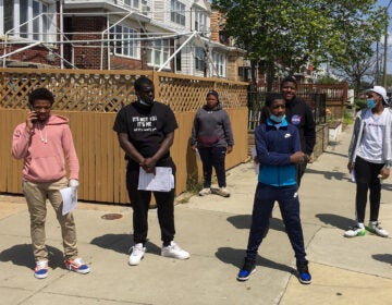 A group of volunteers in South Philly's 48th Ward went door to door to encourage residents to apply for mail-in ballots COURTESY ANTON MOORE