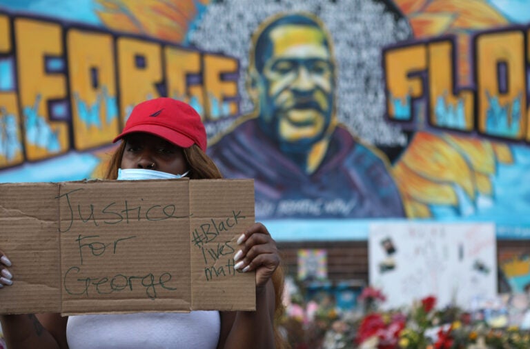 People gather at the site where George Floyd was killed while in police custody not to just to protest, but to see comfort in each other.