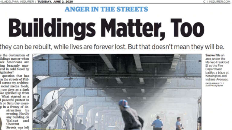 Buildings Matter, Too column in the Philadelphia Inquirer