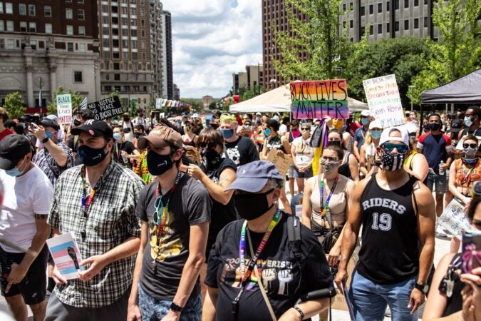 Philly Pride March Draws Hundreds To Rally For Black Trans Lives Whyy 
