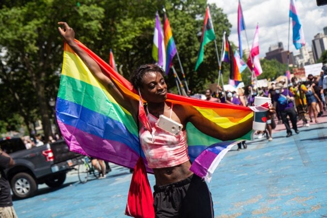 Eteria Armour at Queer March for Black Lives