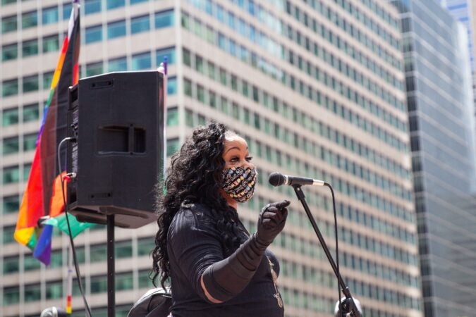 Madelyn Morrison at Queer March for Black Lives