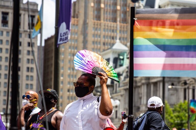 Rev. Andrea Lamour-Harrington at Queer March for Black Lives