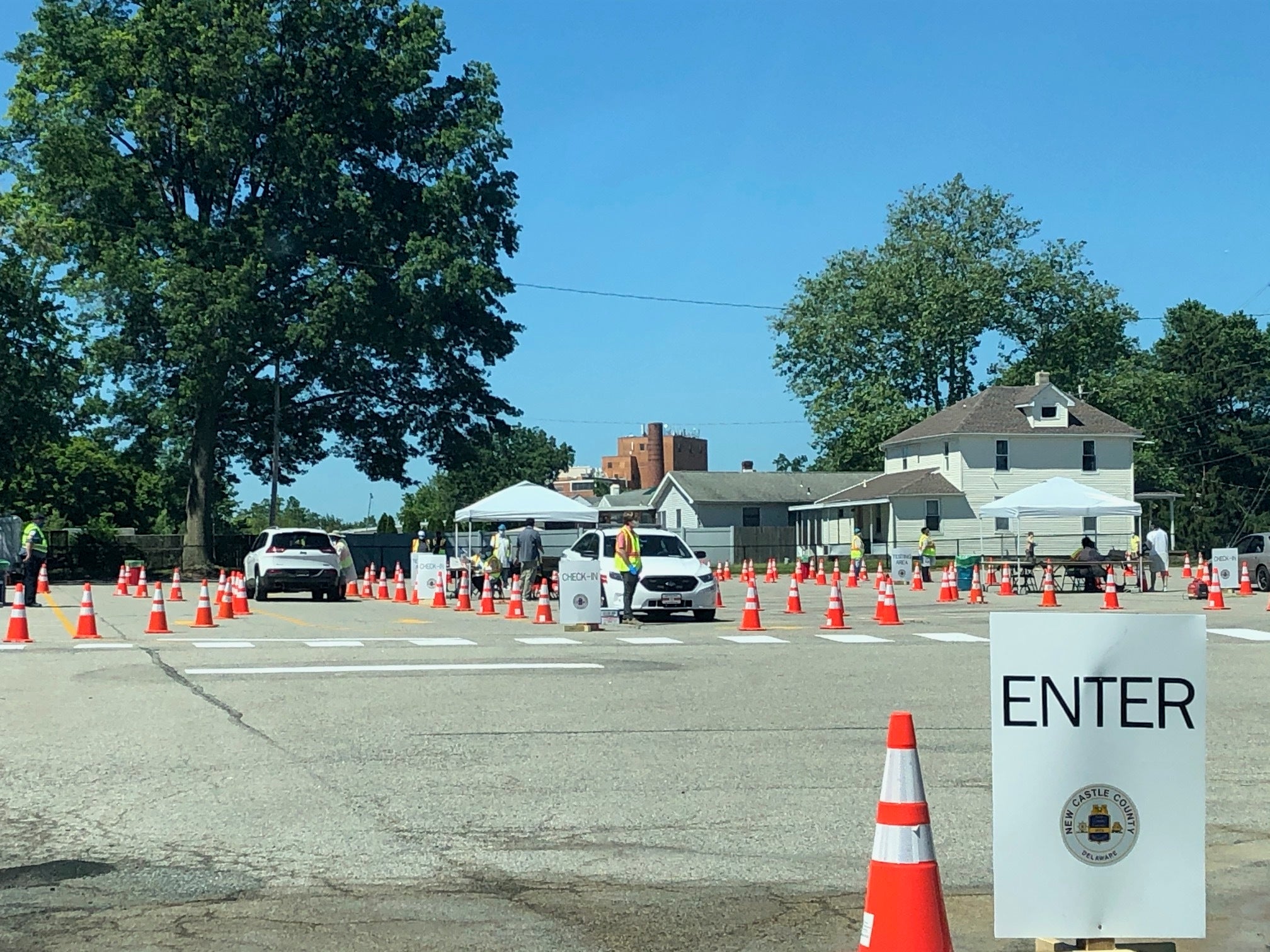 Baltz Elmentary School parking lot