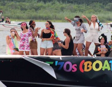 A scene from the 2017 Night in Venice boat parade in Ocean City, N.J. (Bill Barlow/WHYY)