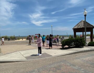 Crowds were sparse Thursday on the Rehoboth Beach boardwalk, where masks are required this summer. (Courtesy of Ken Heverin)
