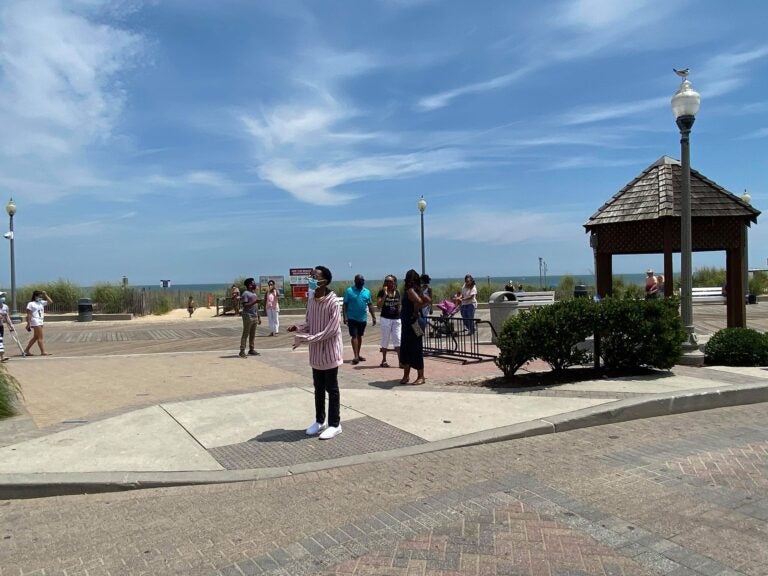 Crowds were sparse Thursday on the Rehoboth Beach boardwalk, where masks are required this summer. (Courtesy of Ken Heverin)