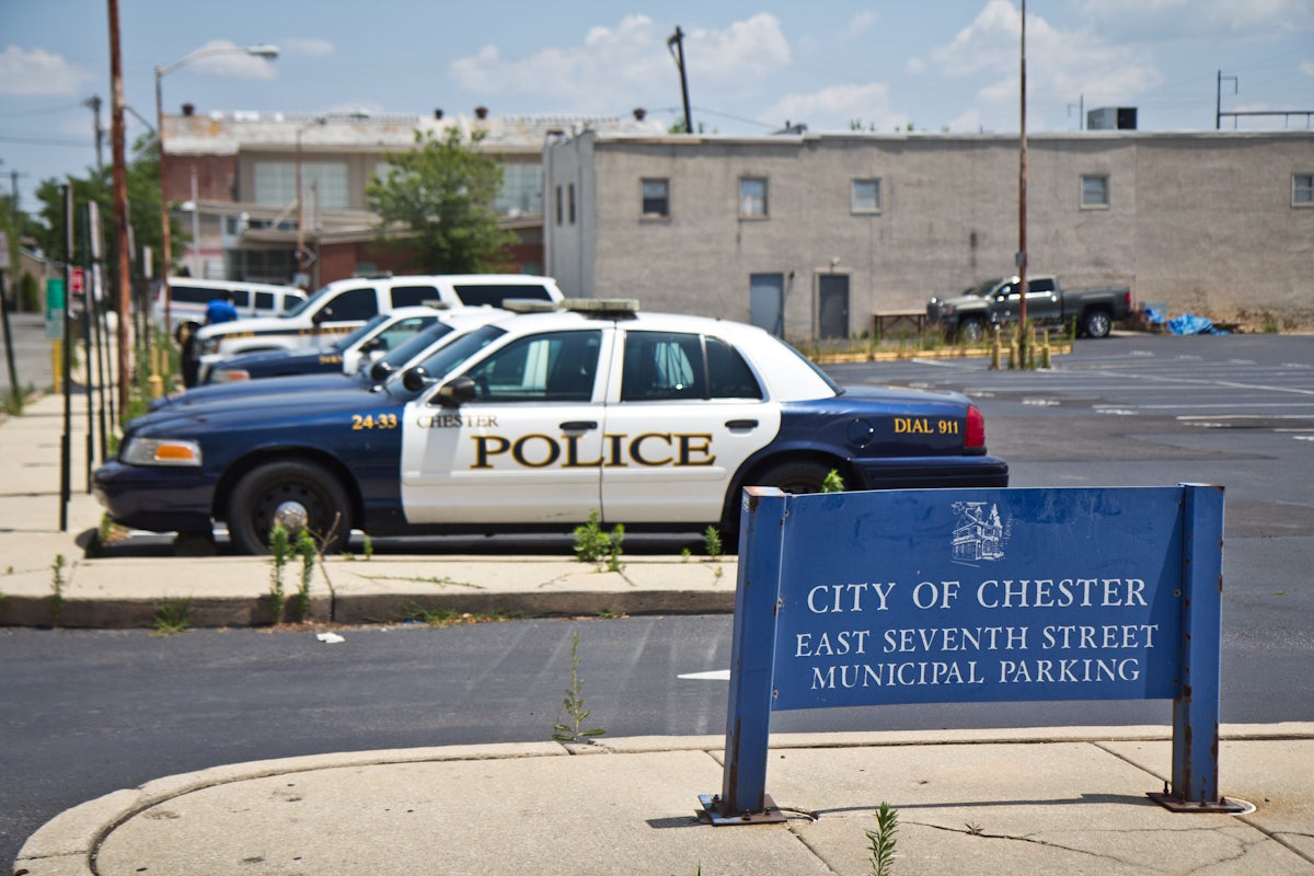 Chester police vehicles