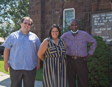 Walt Rice, Connie Vazquez and pastor Edward Johnson