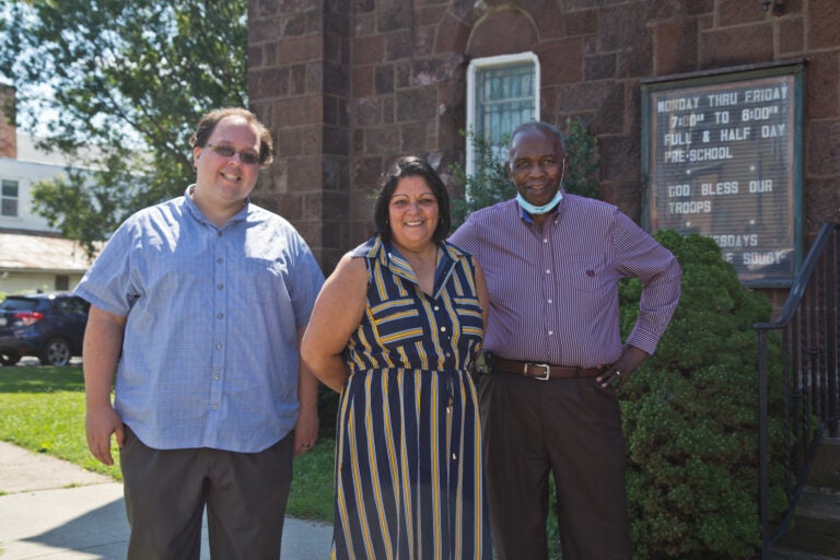 Walt Rice, Connie Vazquez and pastor Edward Johnson