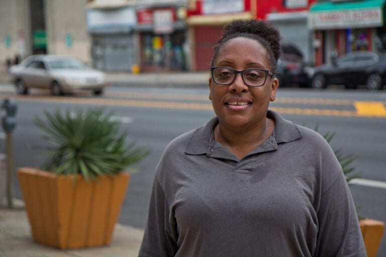 Qiana Ortiz, a mom and a customer service representative of a home improvement store, is concerned about virtual school. (Kimberly Paynter/WHYY)
