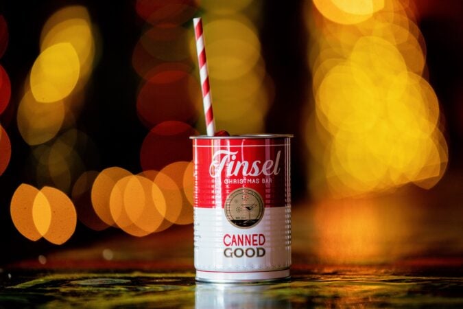 Tinsel in July Canned Goods cocktail