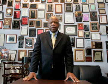 Rep. John Lewis, D-Ga., in his office on Capitol Hill