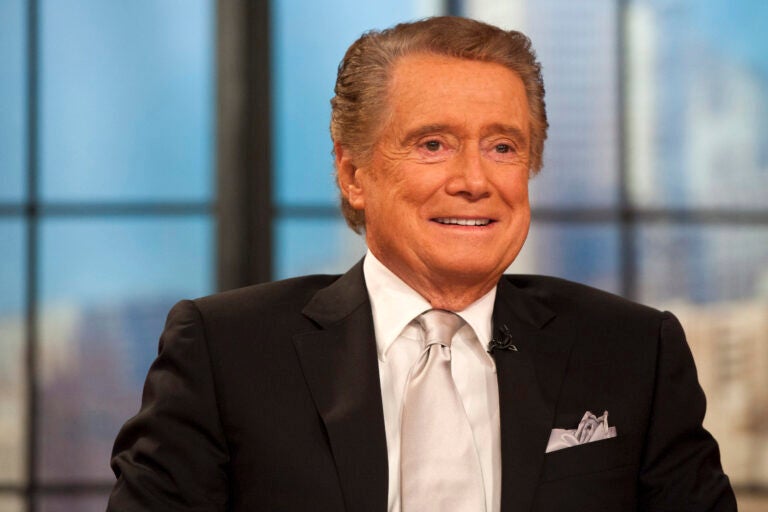 In this Nov. 18, 2011 file photo, Regis Philbin appears on his farewell episode of 