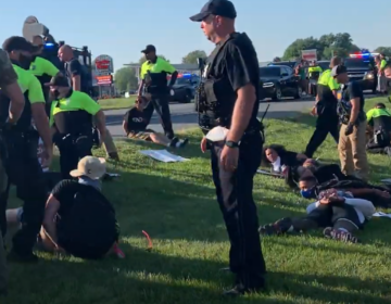 A protest near Dover on June 9 ended with the arrest of 22 people. (Del. Dept. of Justice)