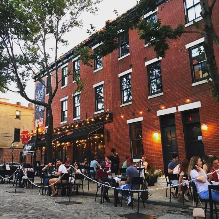 People dine outside in Northern Liberties. (Courtesy of Northern Liberties Business Improvement District)