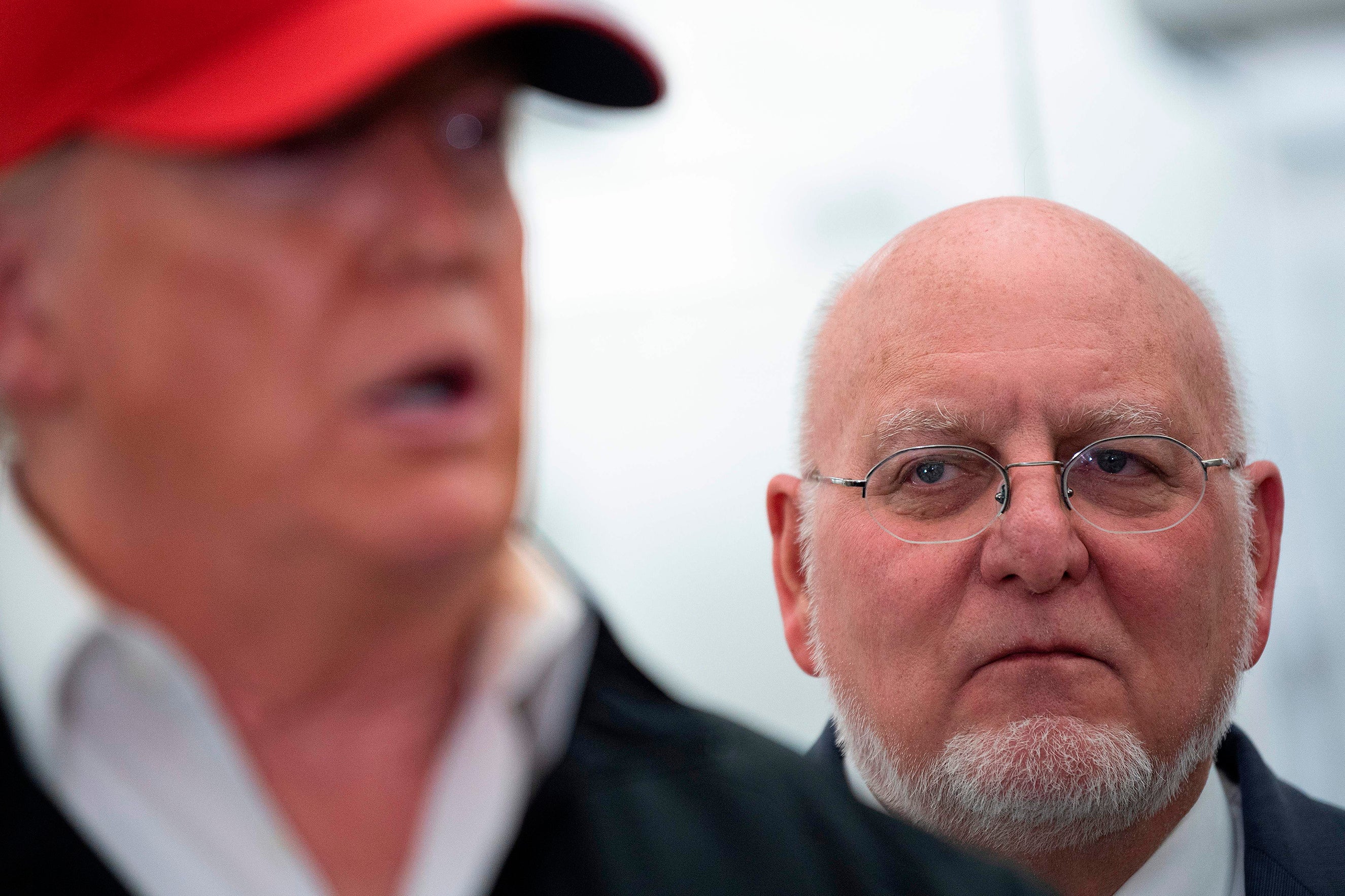 CDC Director Dr. Robert Redfield with President Donald Trump