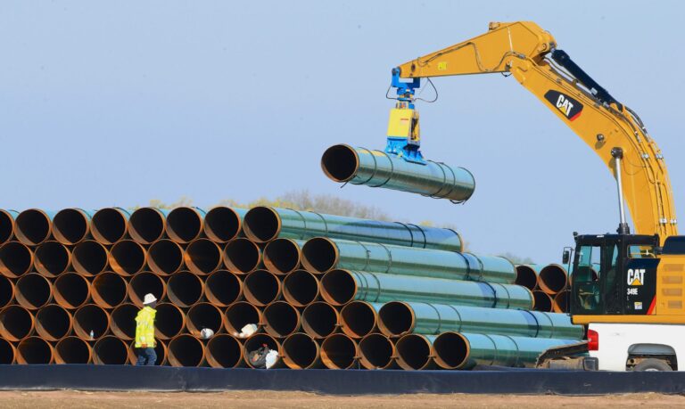 Pipes for the proposed Dakota Access Pipeline