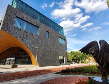 The new Charles Library on Temple University's main campus in North Philadelphia. (Mark Henninger/Imagic Digital)