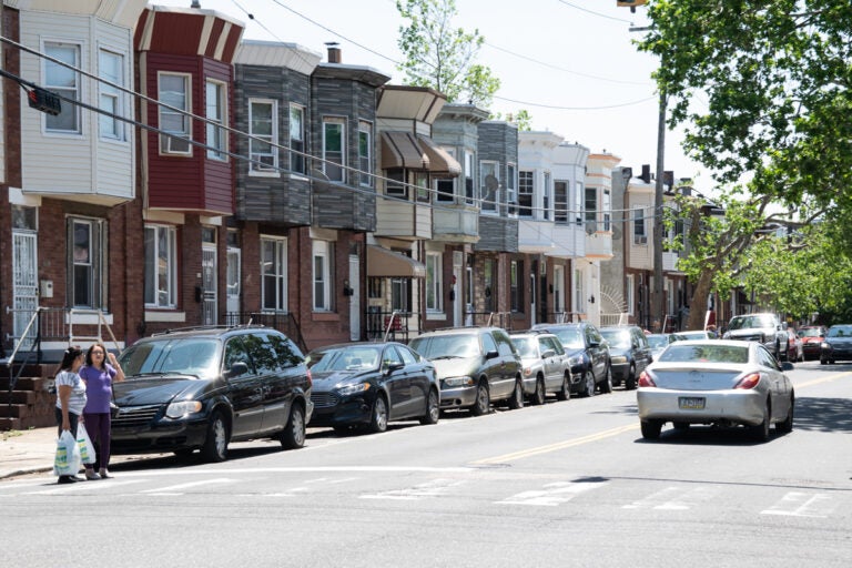 Rowhouses in the Hunting Park neighborhood