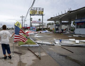 Hurricane Laura moves through Louisiana