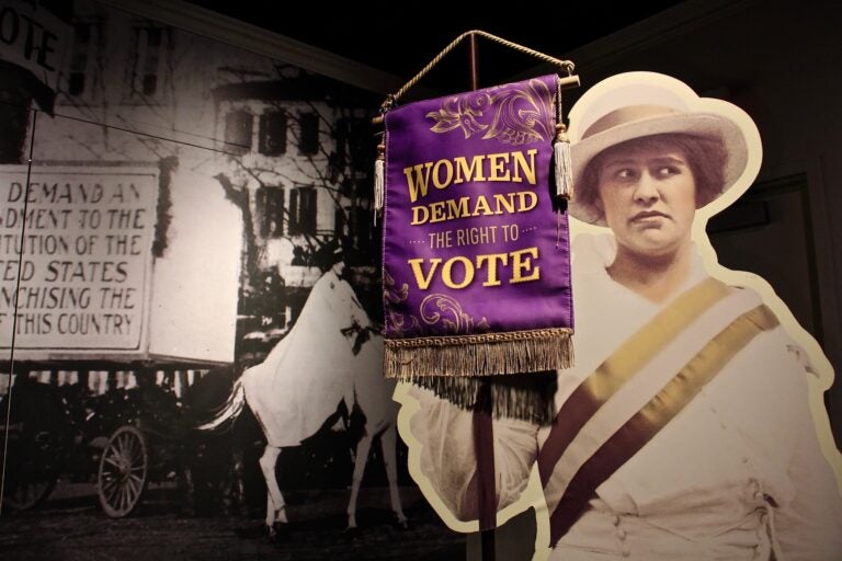 'The 19th Amendment: How women won the Vote,' opens at the National Constitution Center after a long delay caused by the COVID-19 epidemic. (Emma Lee/WHYY)