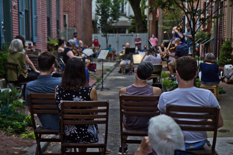 How a hidden City block became a pop-up concert - WHYY