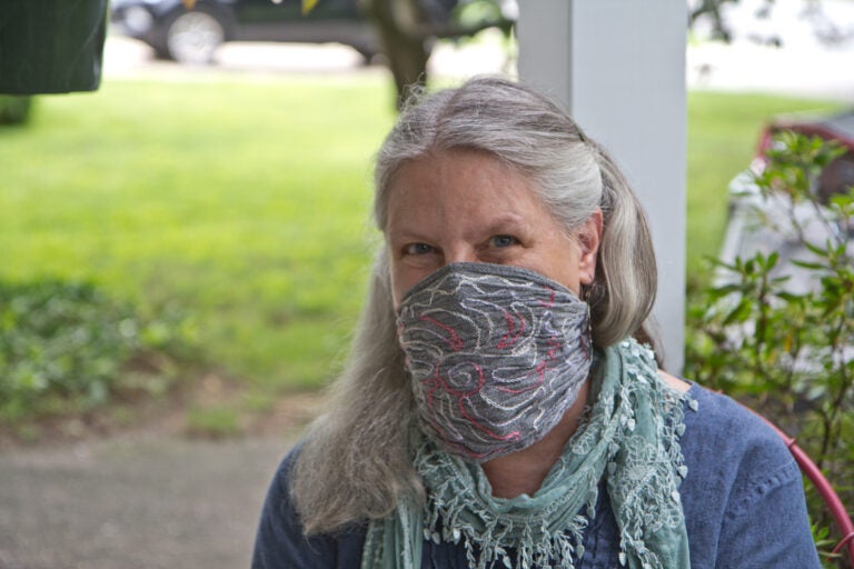 Deb Lemieur is a Temple professor who's been against in person classes since the pandemic began. (Kimberly Paynter/WHYY)