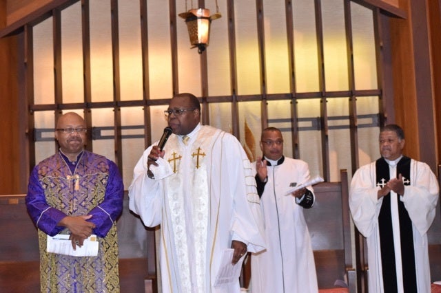 Rev. Dr. Vernon Ross of Bethel Community Church of Pottstown, seen here before the pandemic, says he’d like more hospitals to allow minister visits. (Courtesy of Rev. Dr. Vernon Ross)