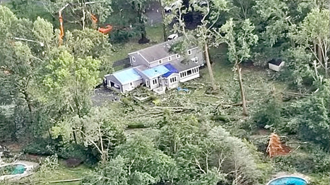 NWS: Tornado tossed baseball field bleachers before entering residential  area in N.J. - WHYY