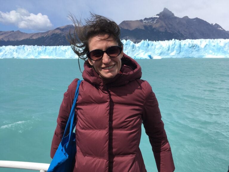 Melissa Mazur is pictured in Patagonia