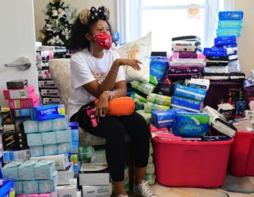 Nya McGlone is the executive director of No More Secrets Mind Body Spirit, Inc., an organization that seeks to address period poverty by providing women in need with free feminine hygiene products. (Abdul R. Sulayman / The Philadelphia Tribune)