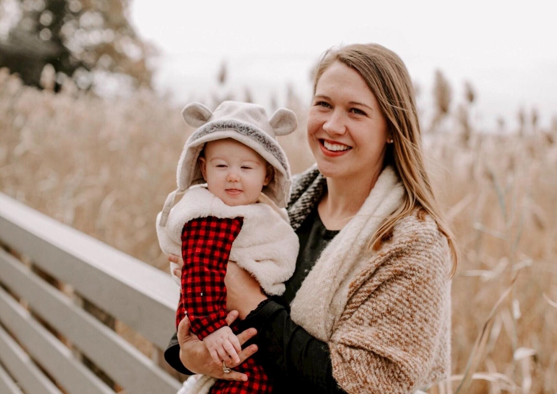 Colleen Moskov and her daughter