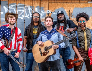 Musicians from the band Gangstagrass