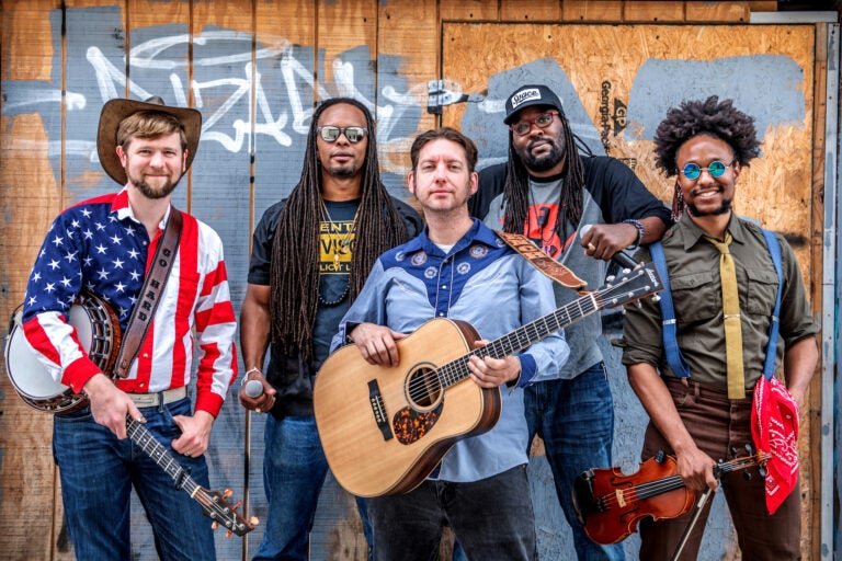 Musicians from the band Gangstagrass