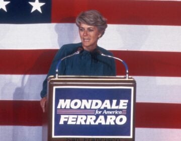 Geraldine Ferraro joined Democrat Walter Mondale's 1984 presidential campaign when he was trailing President Reagan badly in the polls. (Sonia Moskowitz/Images/Getty Images)