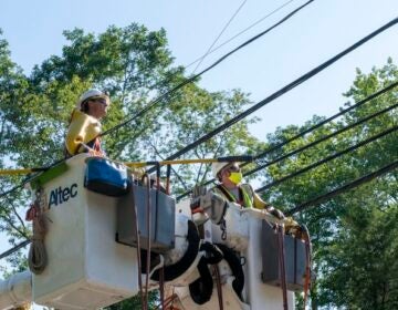 Crews work to restore power in Jackson, N.J.