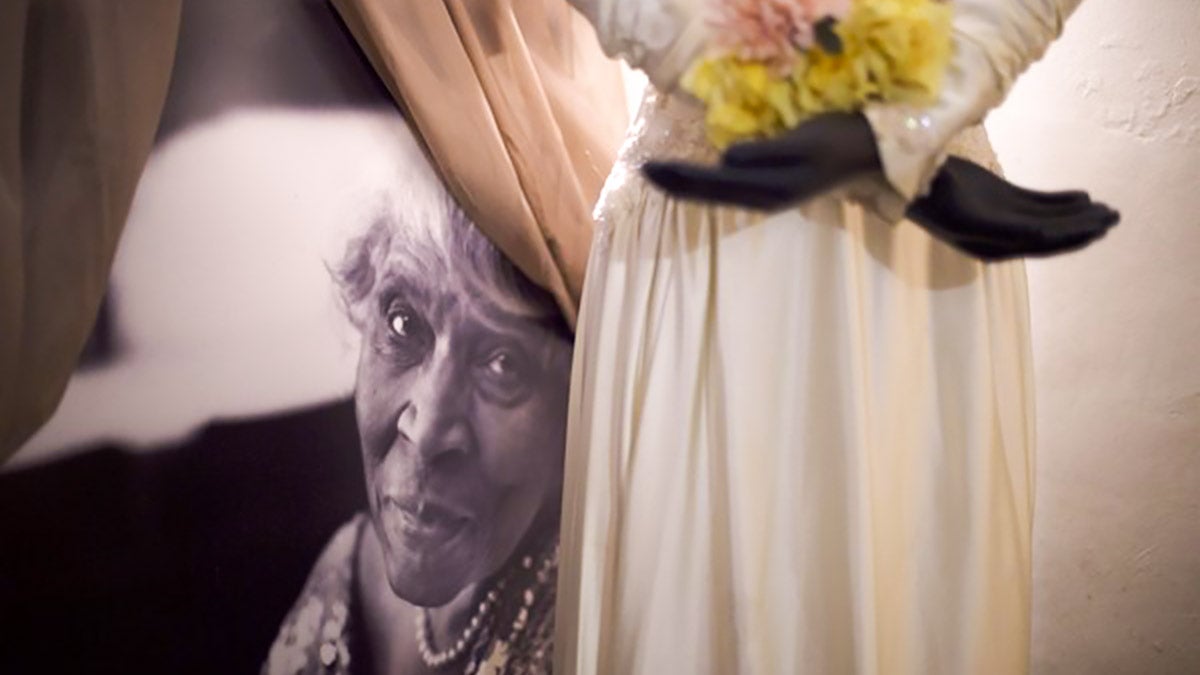 A portrait of Marian Anderson inside the museum