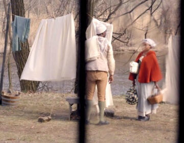 A historical reenactment of two married people, Jack and Parthenia, kept on Penn's estateCRUZ DANN PRODUCTIONS, 'PEOPLE NOT PROPERTY'