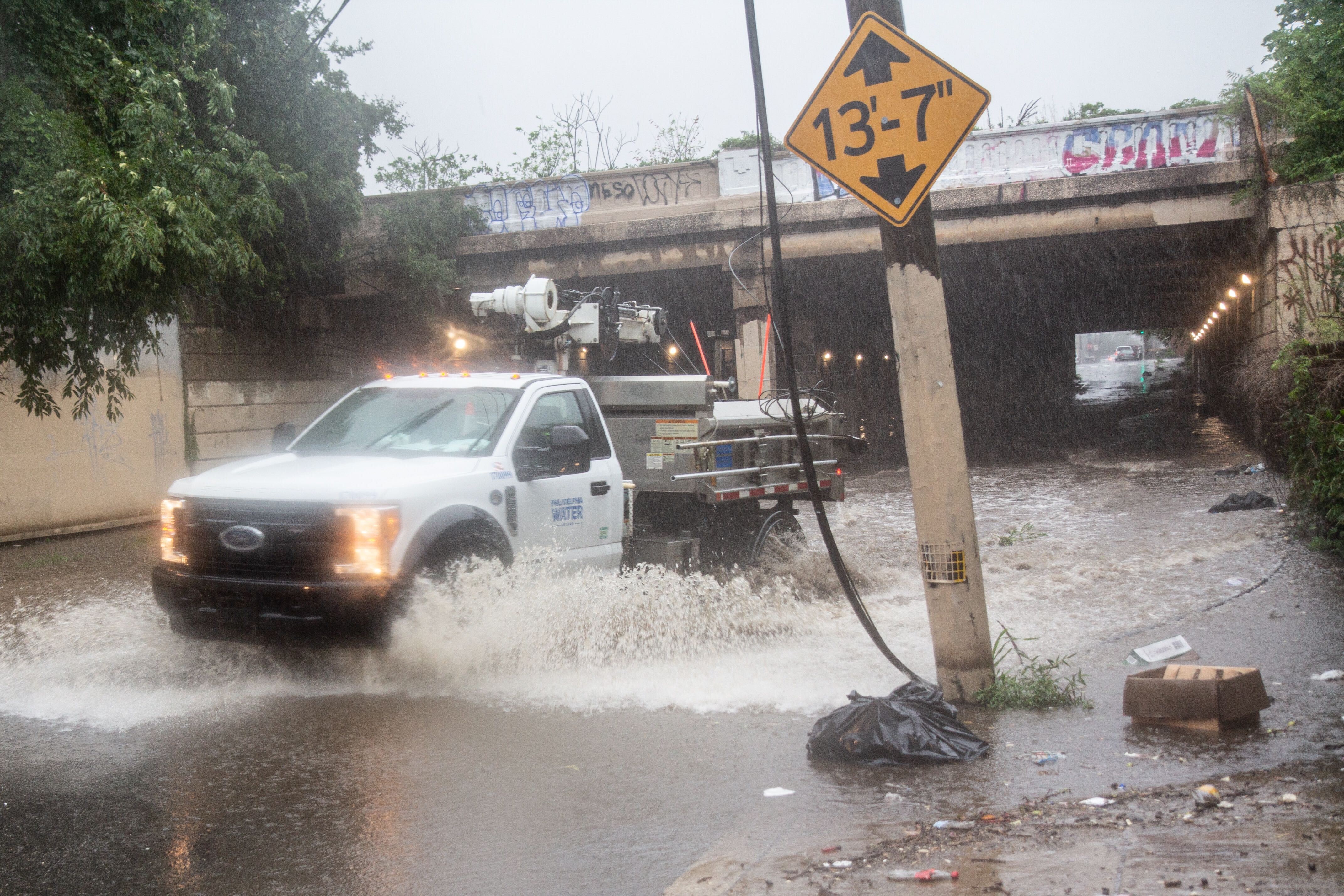 Tropical Storm Isaias in Philly