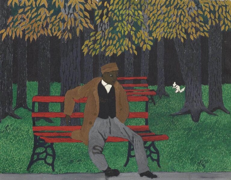 The Park Bench, 1946, by Horace Pippin (American, 1888–1946) (Courtesy of the Philadelphia Museum of Art)