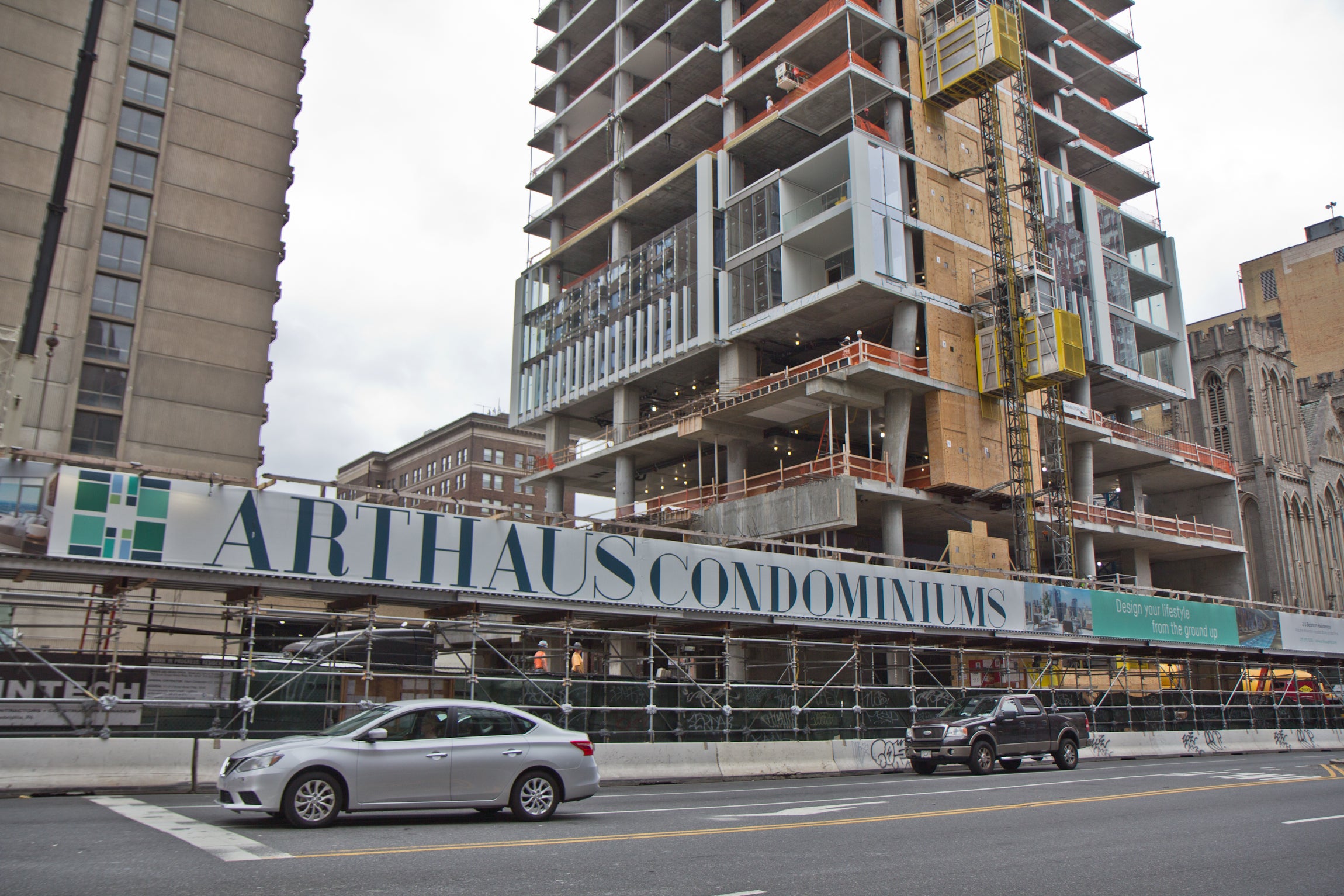 The under-construction Arthaus Condominiums