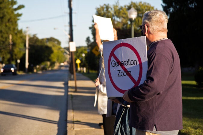 ‘No more Zoom’: Chester County families rally against virtual school