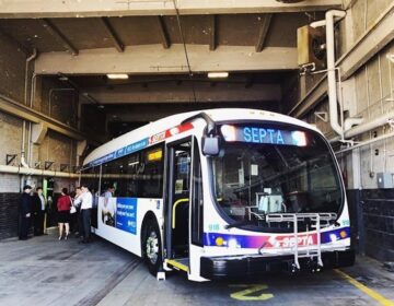 SEPTA has taken its fleet of battery-powered buses out of service due to an issue that the agency hopes the manufacturer will resolve. (Courtesy of SEPTA)